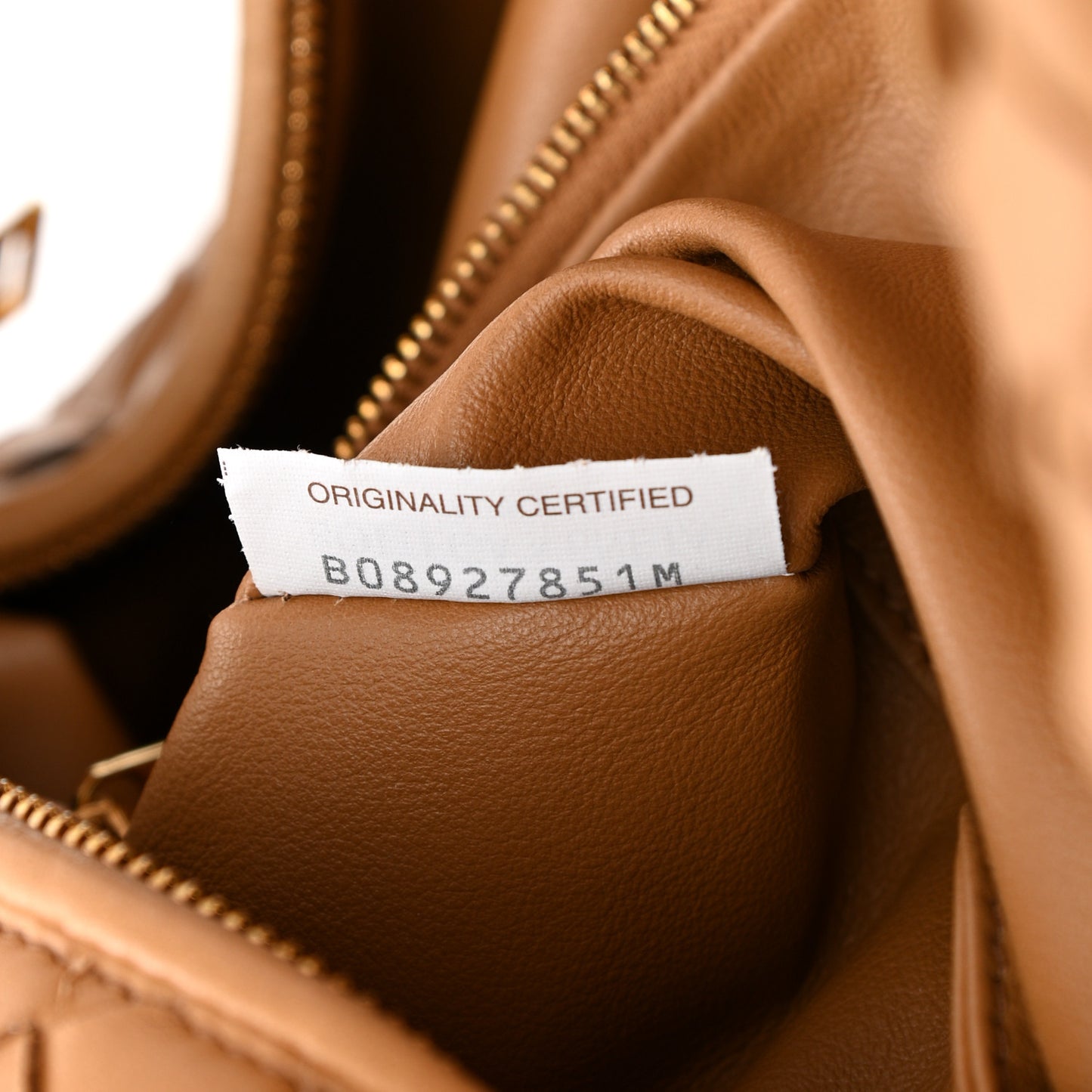 Nappa Intrecciato Small Jodie Caramel