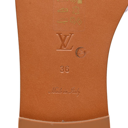 Louis Vuitton Monogram Spring in the City Lock It Flat Mule 36 Sunrise Pastel 6 of 8