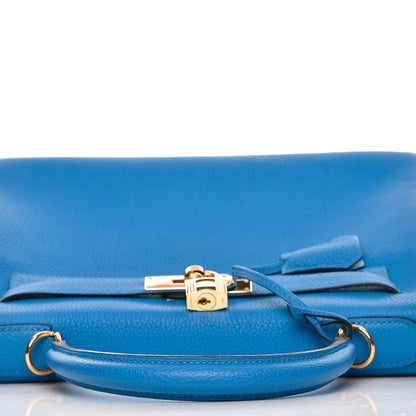 Hermes Togo Kelly Retourne 28 Bleu Zanzibar 24 of 36