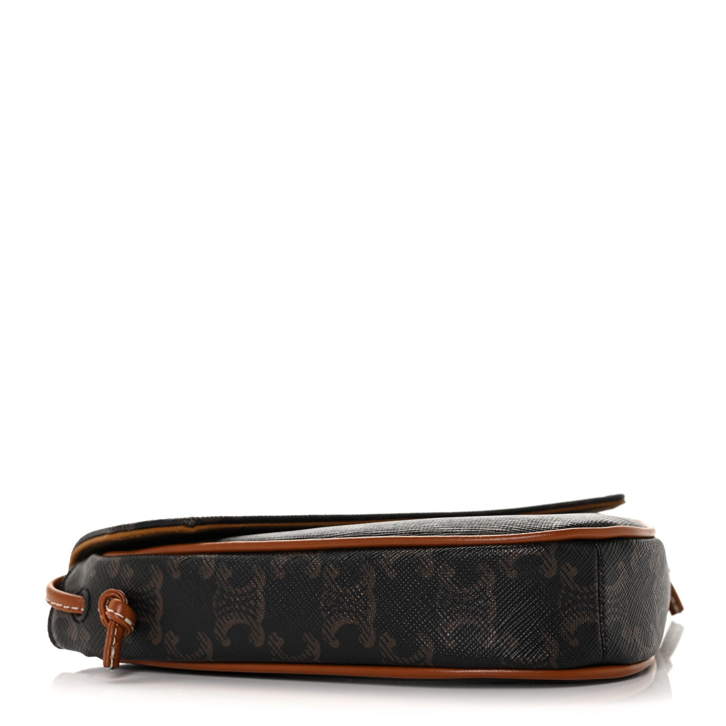Triomphe Canvas Triangle Crossbody Bag Tan