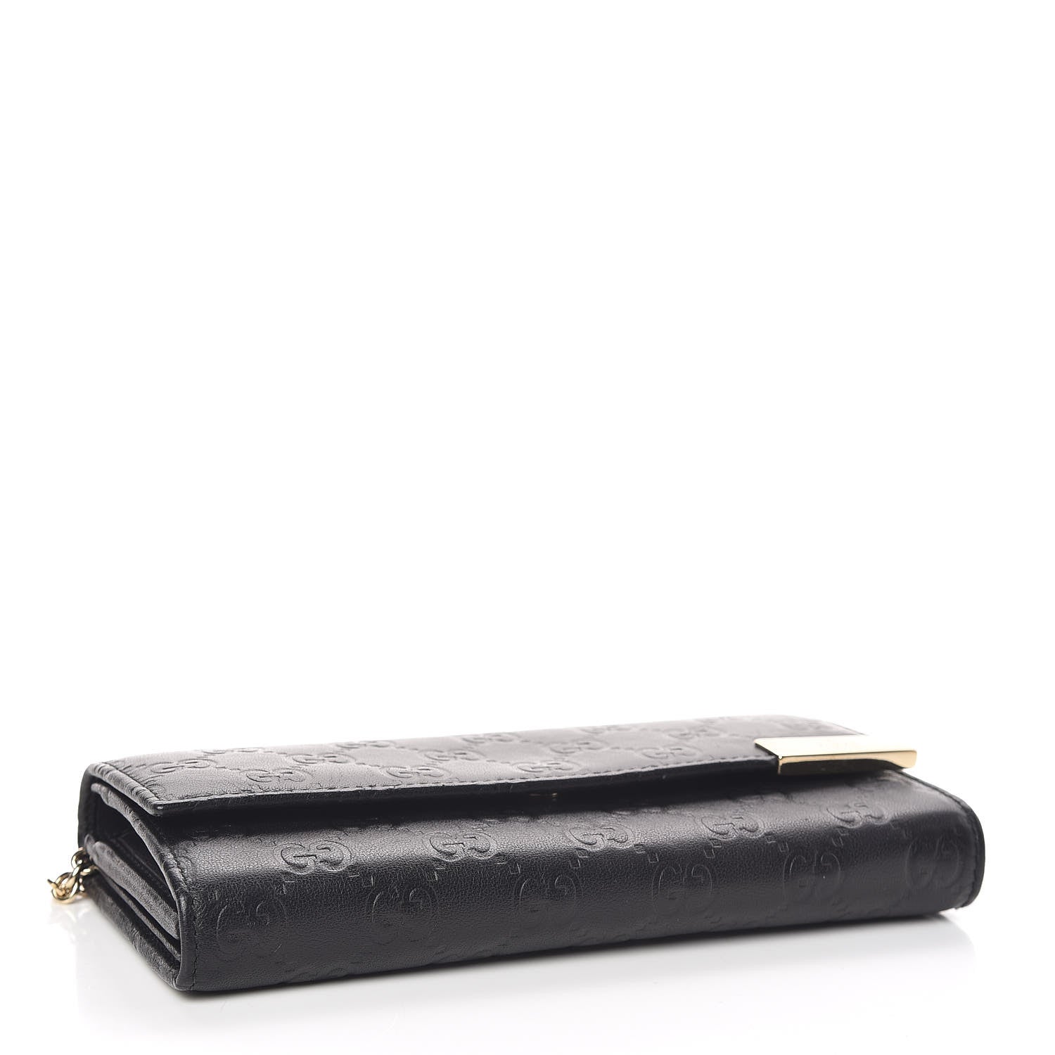 Gucci Guccissima Signature Dice Chain Wallet Black 4 of 10