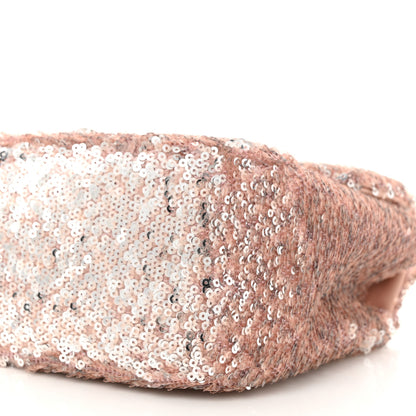 Chanel Sequin Mini Flap Light Pink Silver 10 of 11