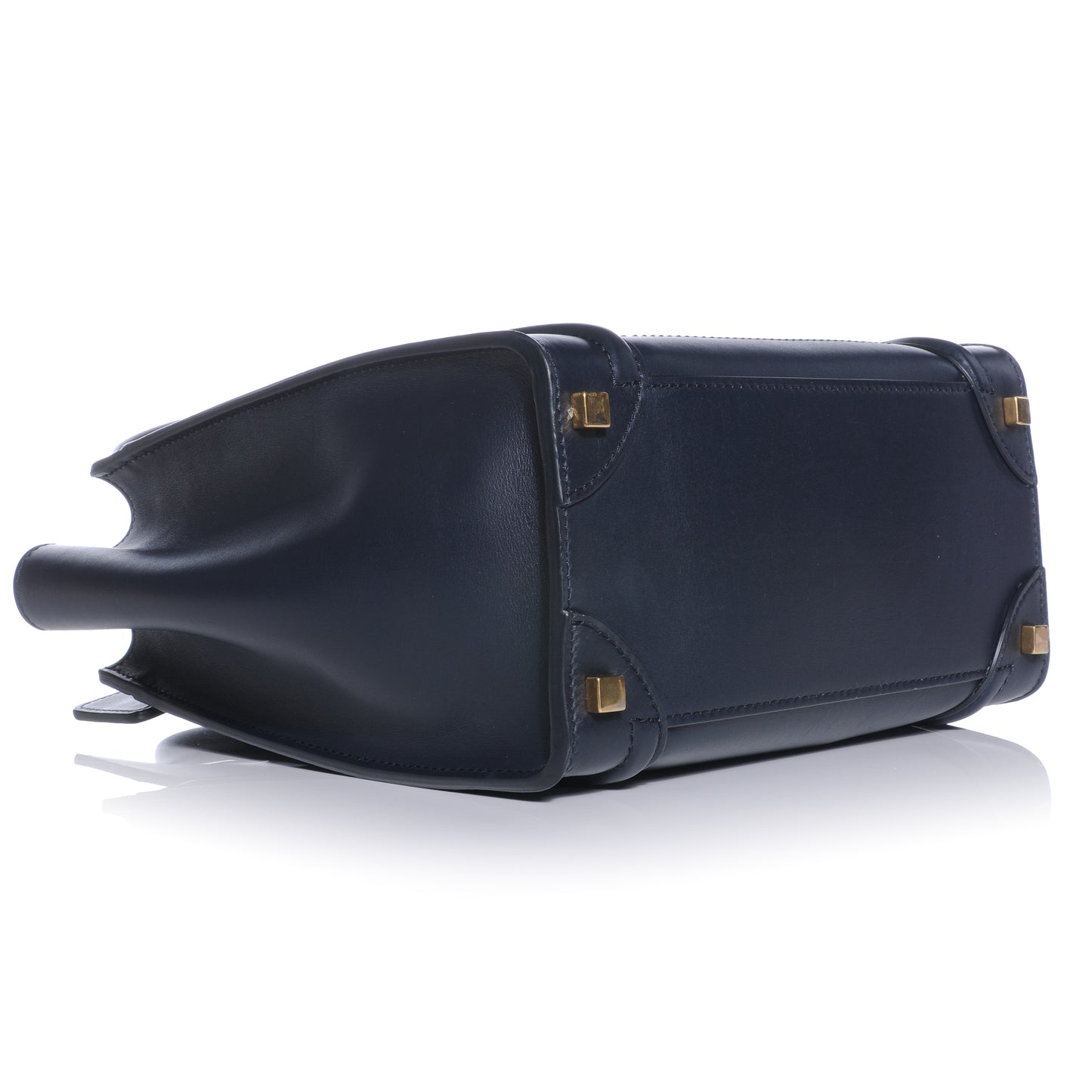 Smooth Calfskin Micro Luggage Navy Blue