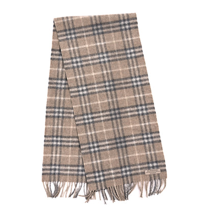 Burberry Cashmere House Check Fringe Scarf 2 of 3