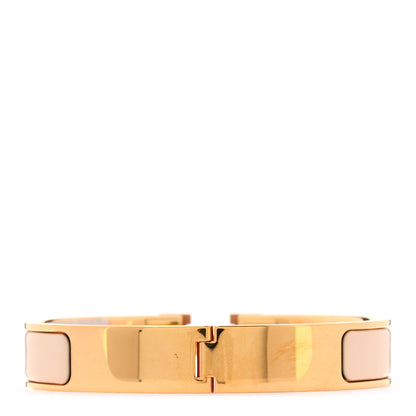 Hermes Enamel Narrow Clic Clac H Bracelet GM Creme 3 of 4