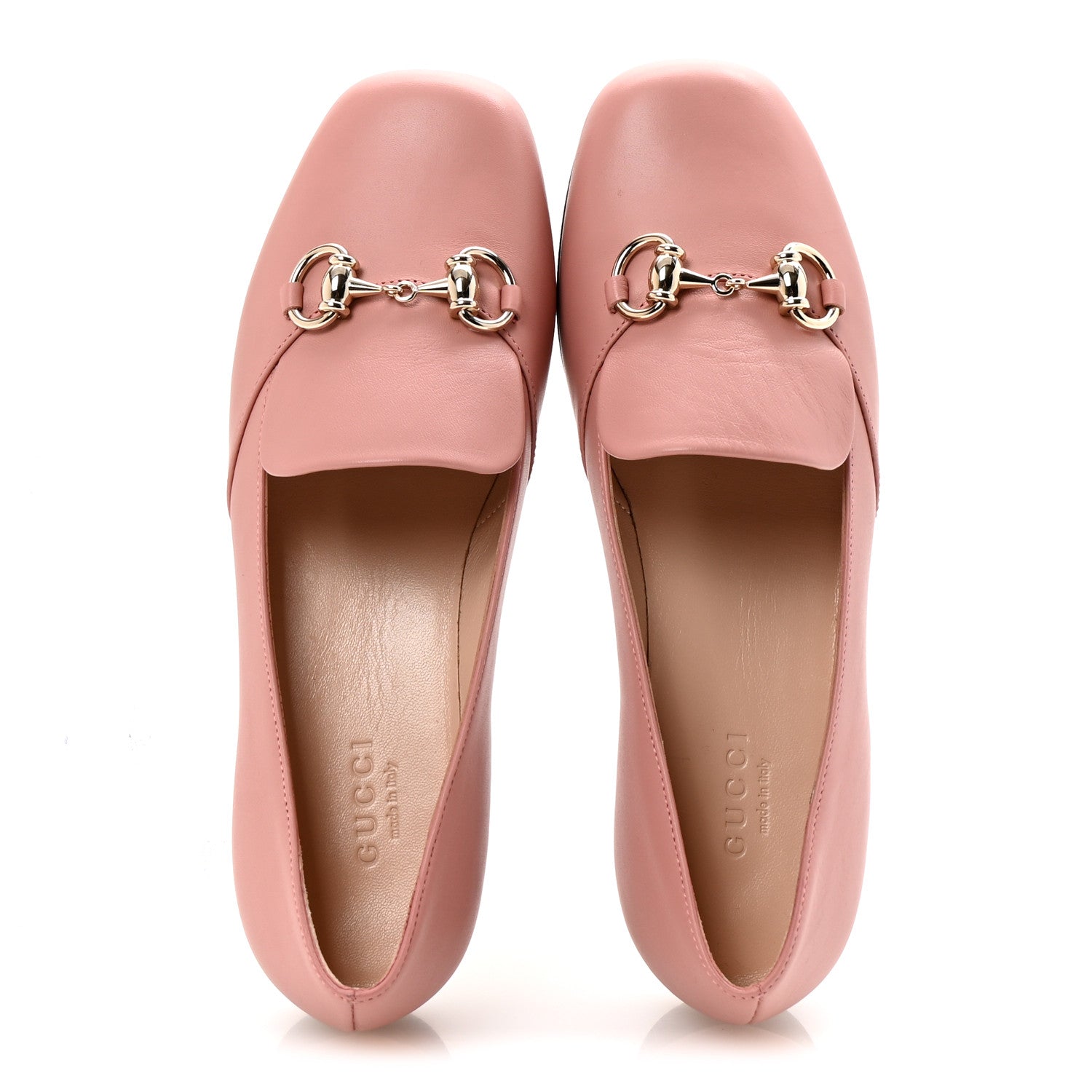 Gucci Calfskin Horsebit Loafers 35.5 Soft Pink 2 of 10