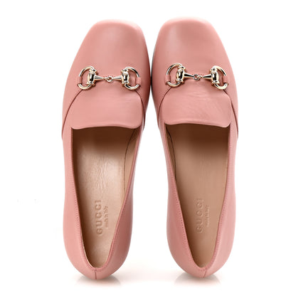Gucci Calfskin Horsebit Loafers 35.5 Soft Pink 2 of 10