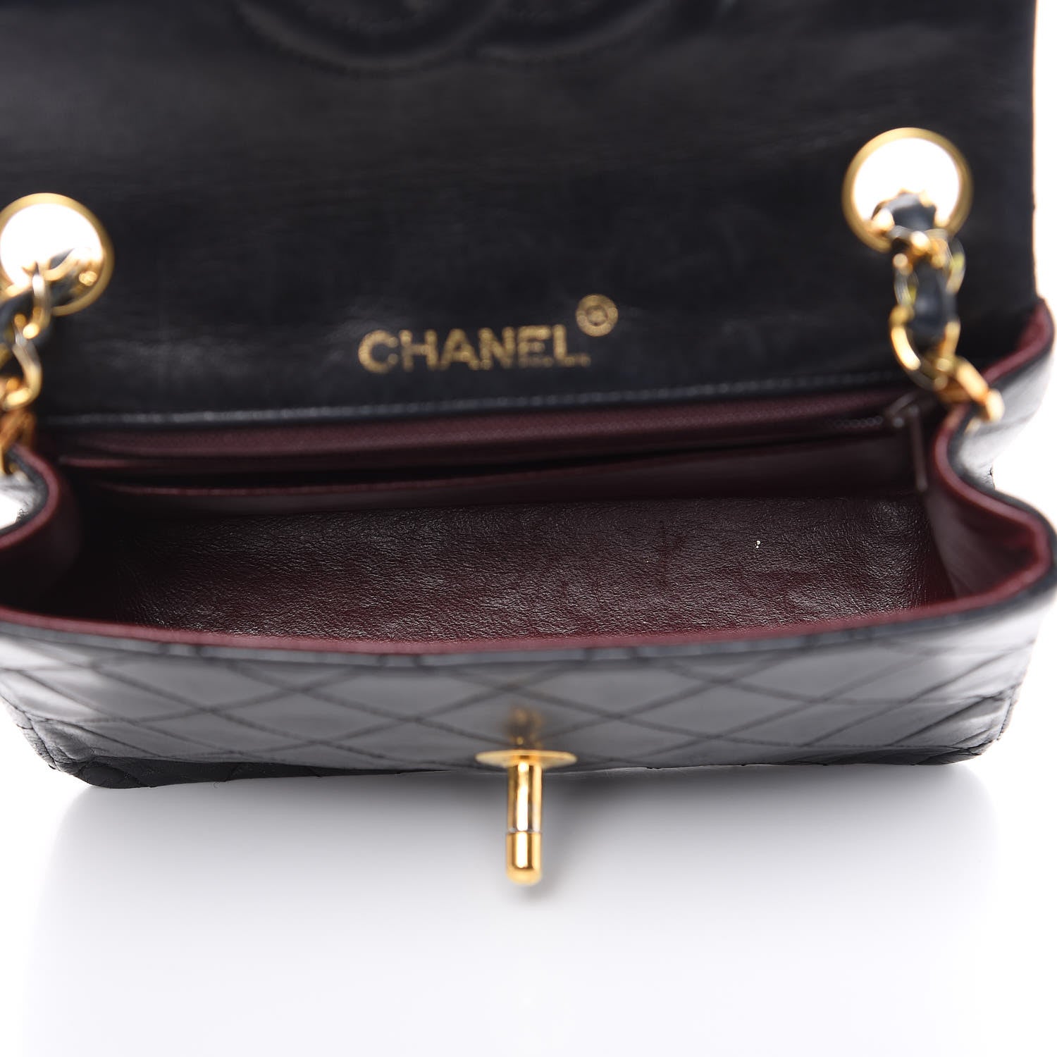 Chanel Lambskin Quilted Mini Square Flap Black 5 of 16