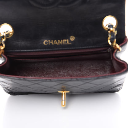 Chanel Lambskin Quilted Mini Square Flap Black 5 of 16
