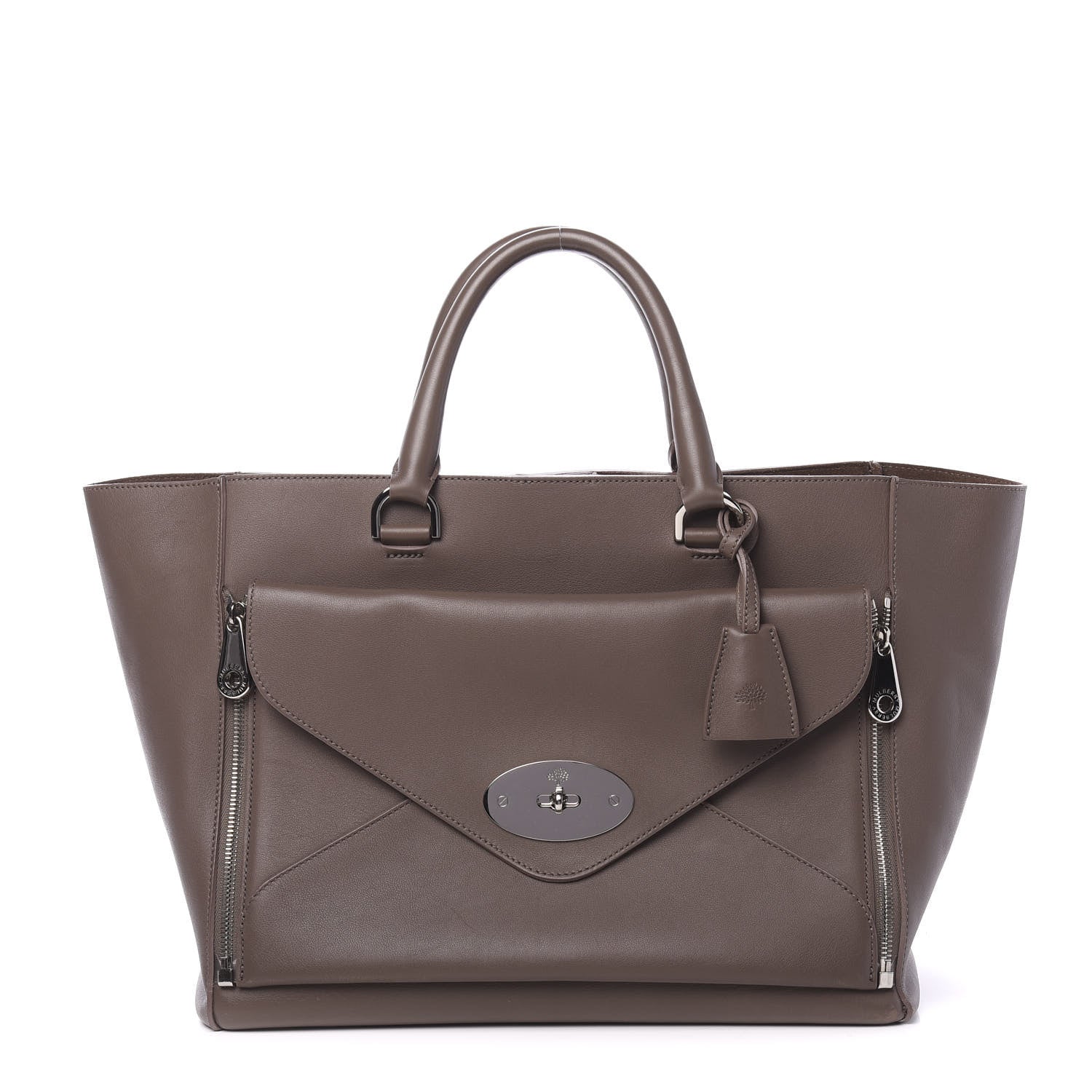 Mulberry Silky Calf Medium Willow Tote Taupe 1 of 13
