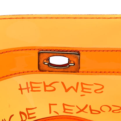 Hermes Vinyl Souvenir De L'Exposition Kelly Orange 6 of 16