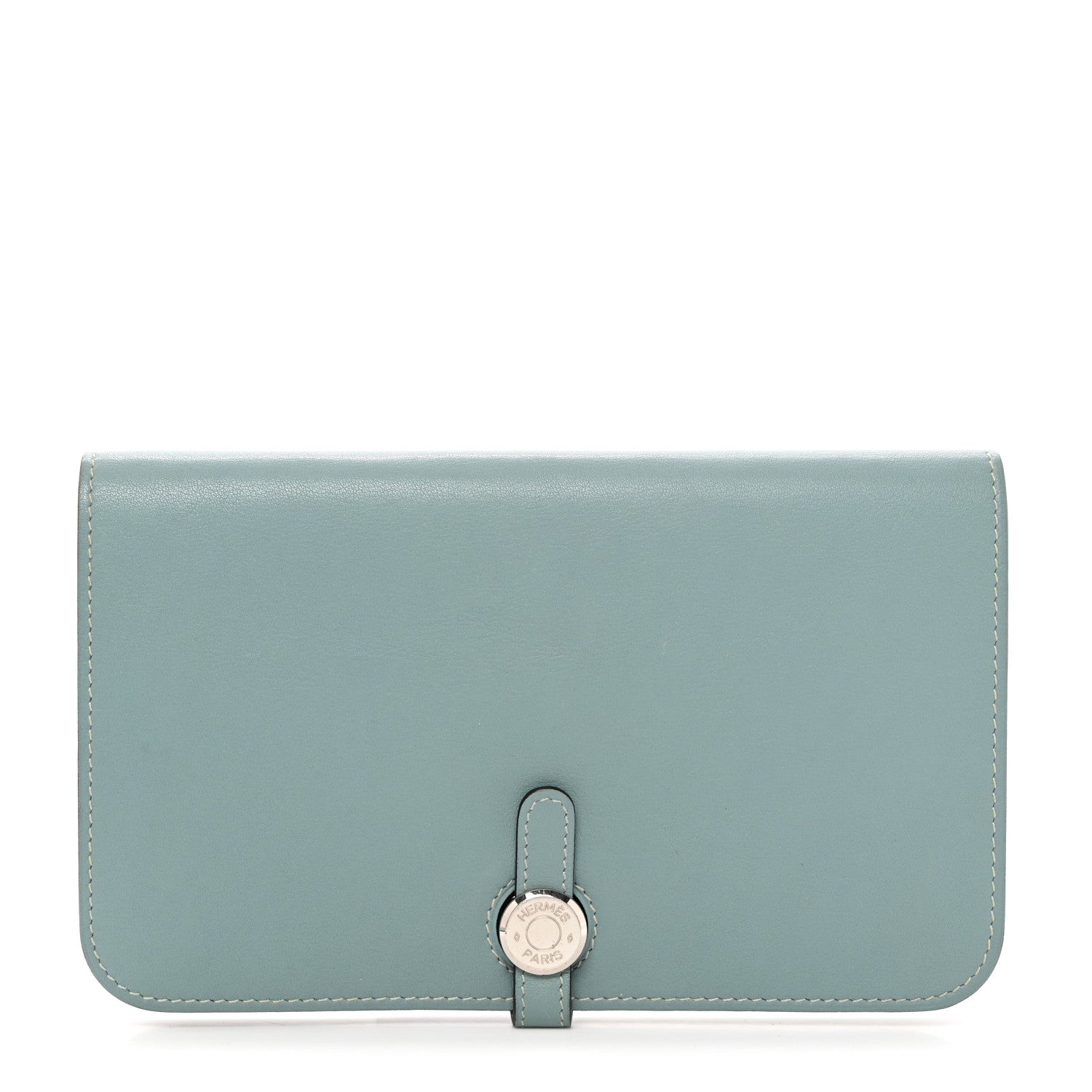 Hermes Evercolor Dogon Duo Wallet Ciel 1 of 10