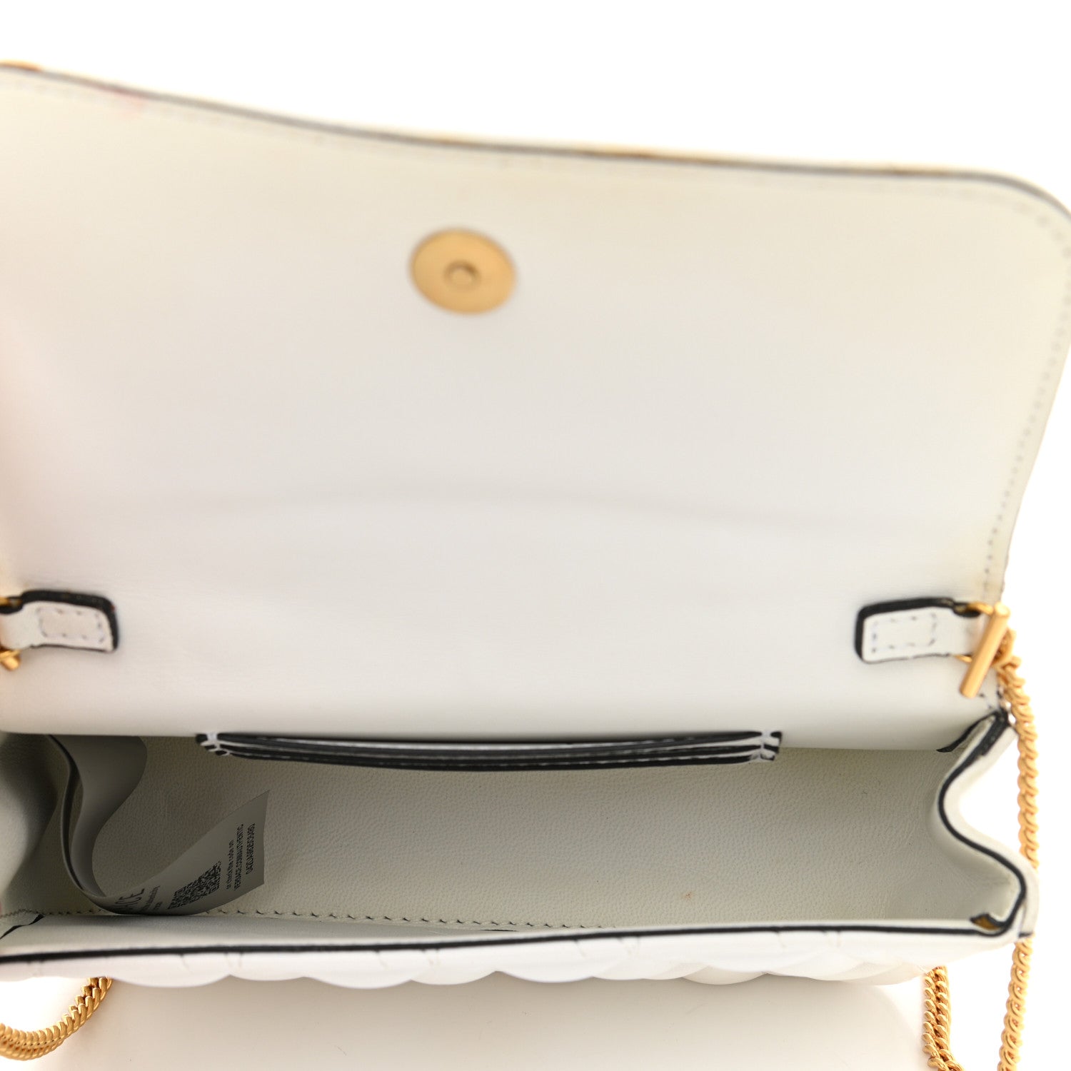 Versace Virtus Mini Wallet Chain Crossbody White 5 of 11