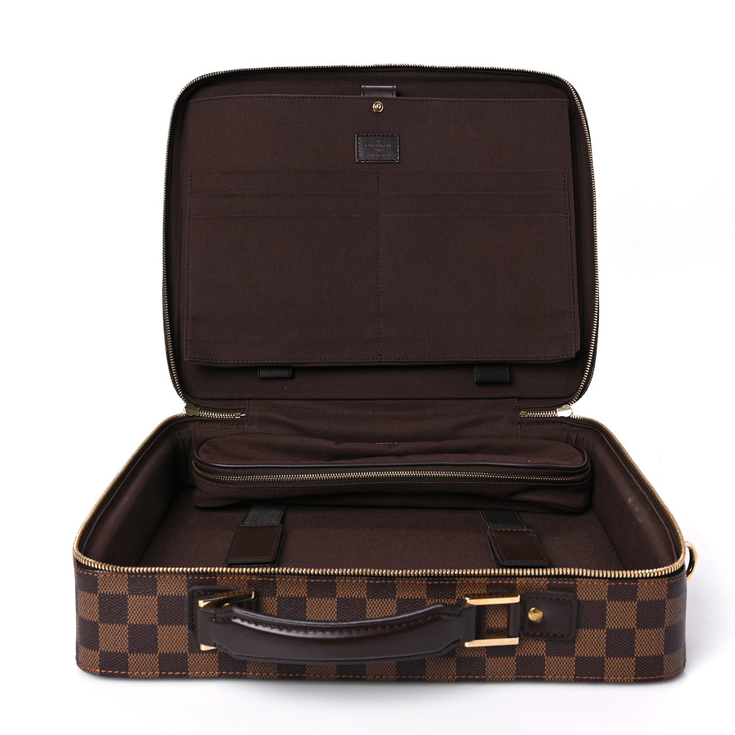 Louis Vuitton Damier Ebene Porte Ordinateur Sabana Computer Case 5 of 7