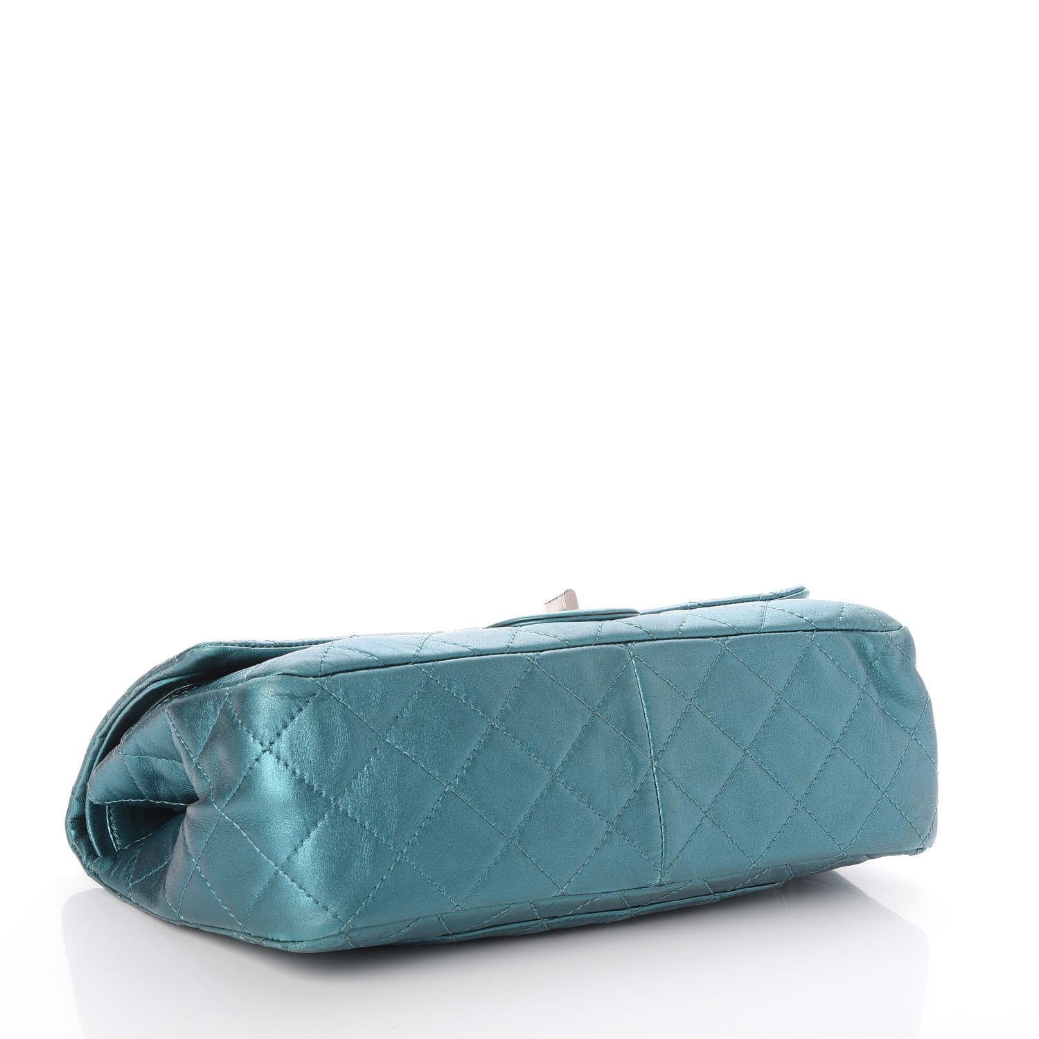 Chanel Metallic Calfskin Quilted 2.55 Reissue 227 Flap Turquoise 4 of 7