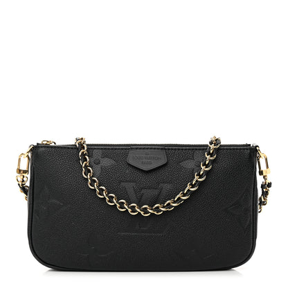 Louis Vuitton Empreinte Monogram Giant Multi Pochette Accessories Large Pochette Black 1 of 11