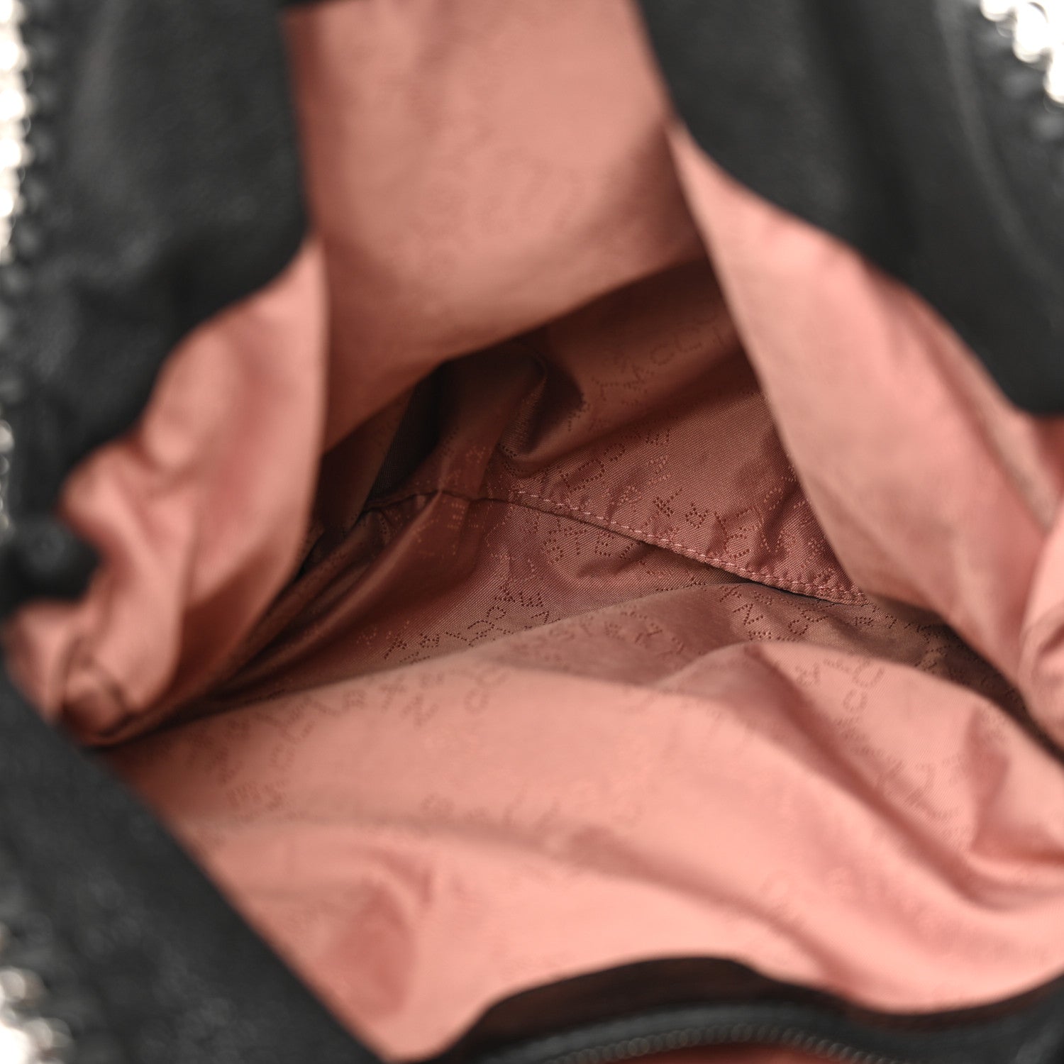 Stella McCartney Shaggy Deer Small Falabella Fold Over Tote Black 5 of 9