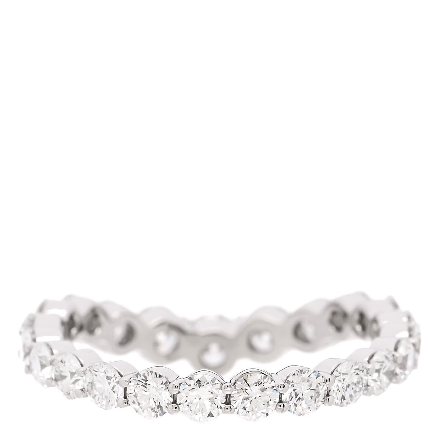 Harry Winston Platinum Diamond Truly Wedding Band Ring 50 5.5 3 of 6