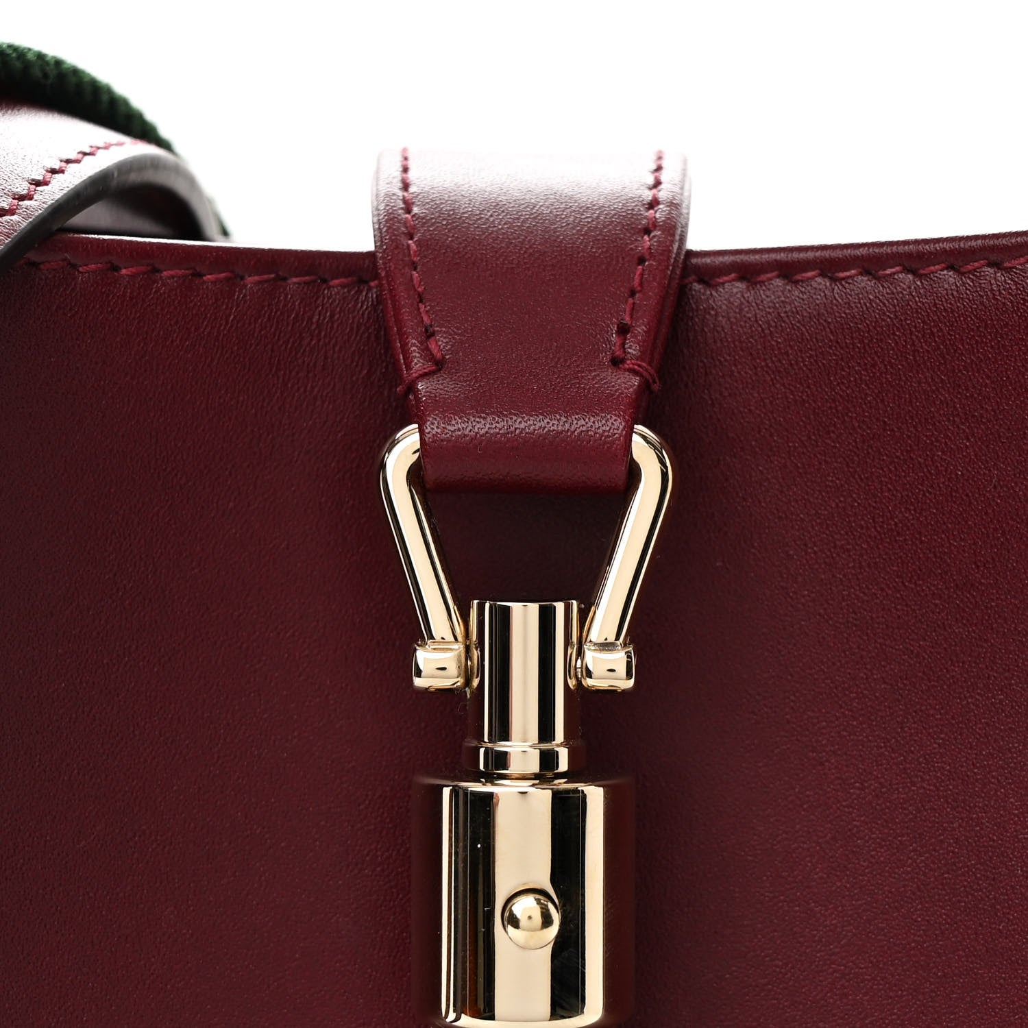 Gucci Ancora Calfskin Web Medium Jackie 1961 Hobo Rosso 8 of 10