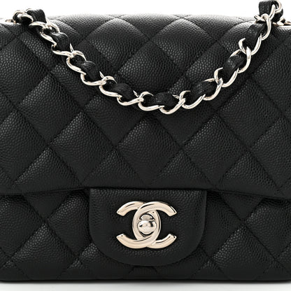 Chanel Caviar Quilted Mini Square Flap Black 8 of 11