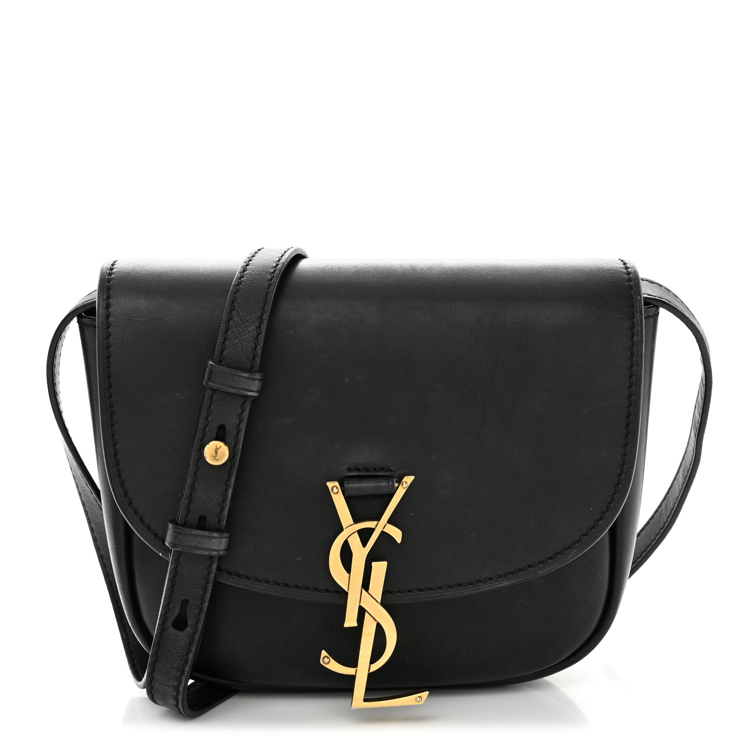 Saint Laurent Smooth Calfskin Classic Monogram Small Kaia Satchel Black 1 of 13