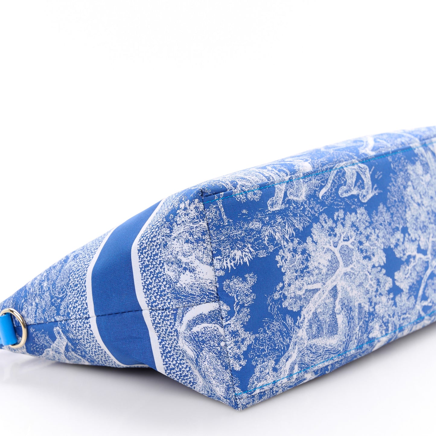 Technical Fabric Toile De Jouy DiorTravel Nomad Pouch Fluorescent Blue