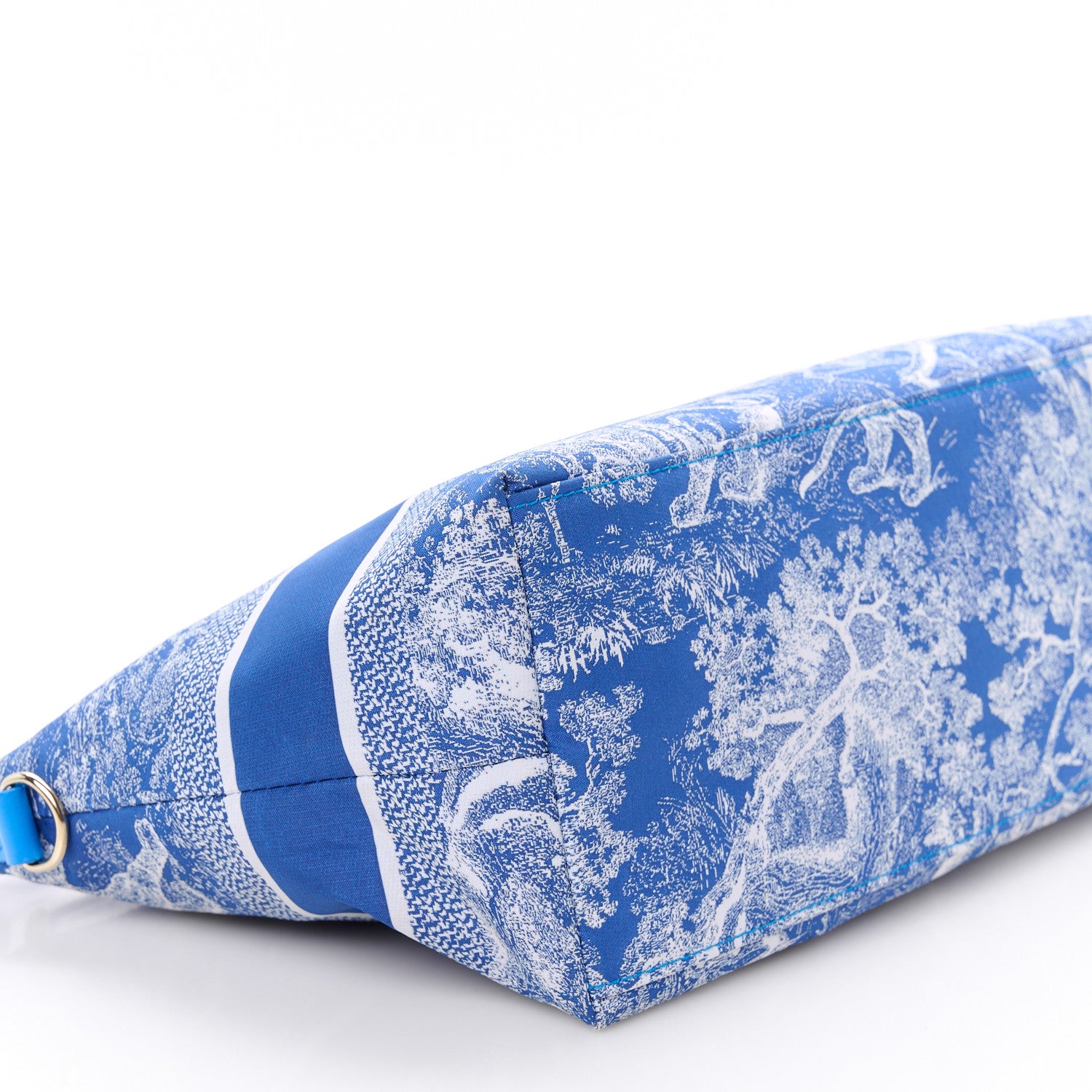 Christian Dior Technical Fabric Toile De Jouy DiorTravel Nomad Pouch Fluorescent Blue 9 of 10