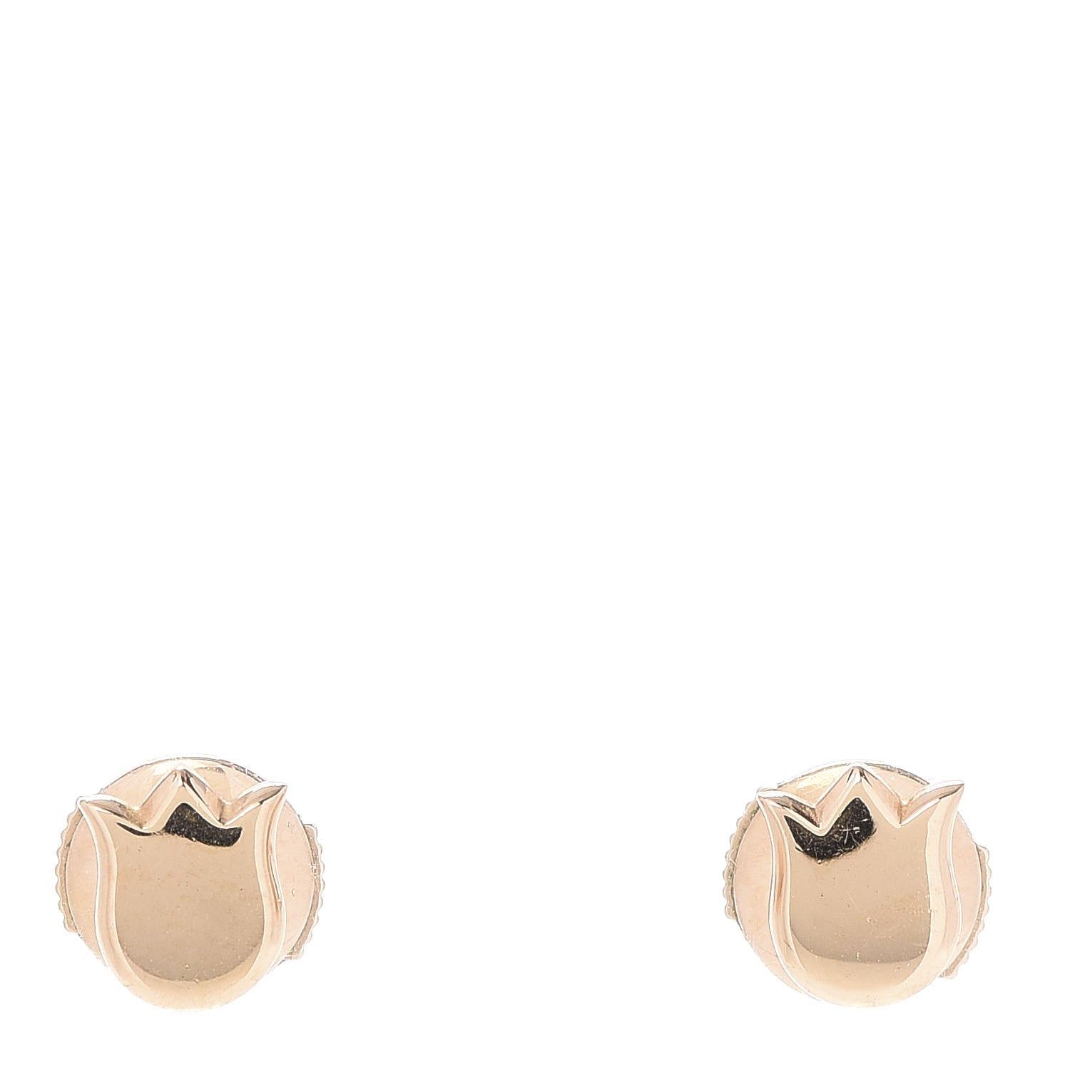 Cartier 18K Pink Gold Tulip Earrings 1 of 6