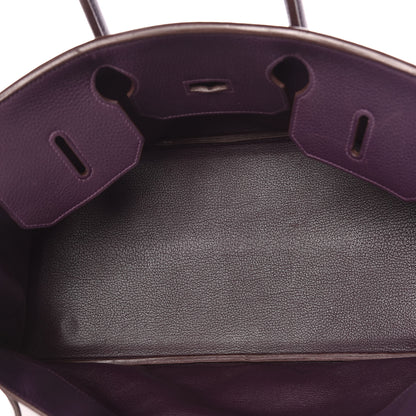 Hermes Taurillon Clemence JPG Birkin 42 Raisin 5 of 56