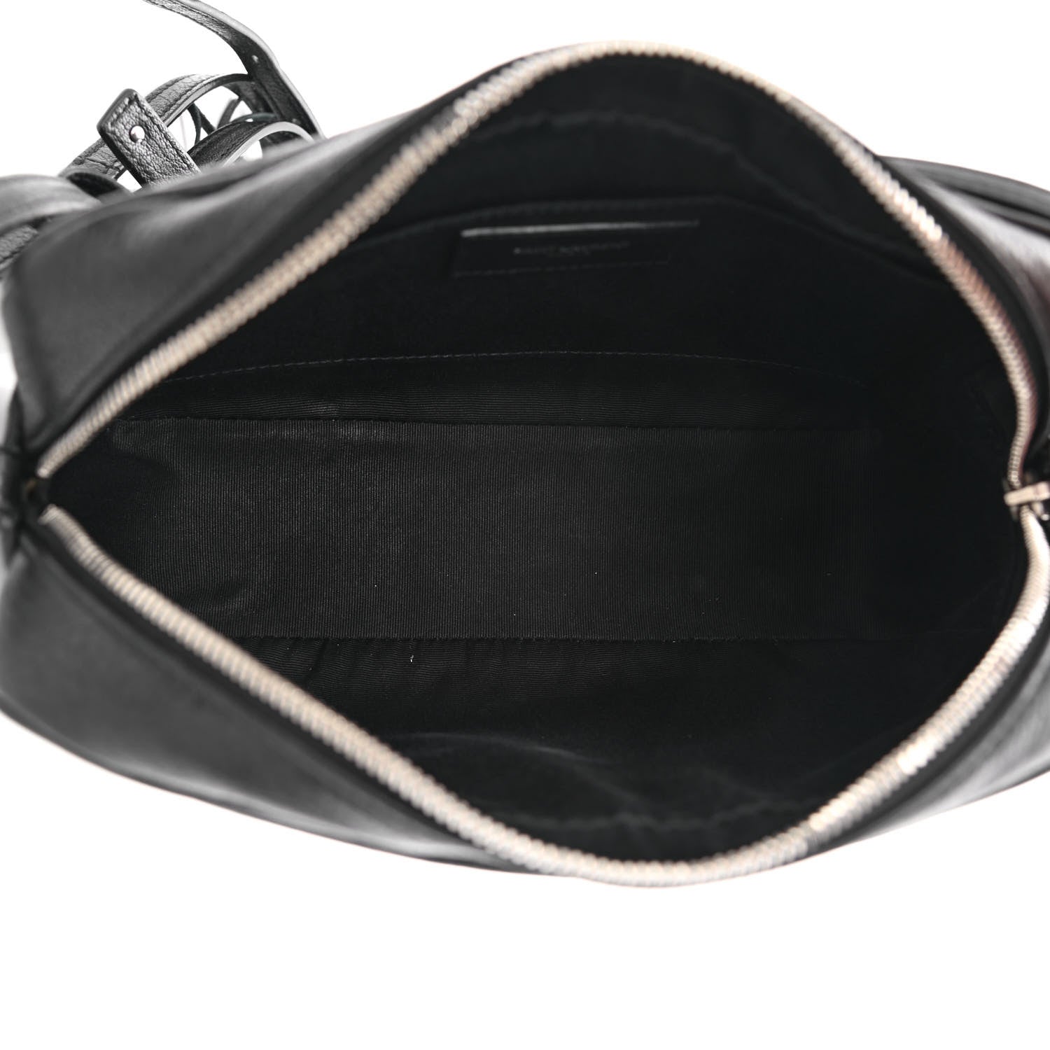 Saint Laurent Lambskin Monogram Embossed Small Lou Camera Bag Black 5 of 12