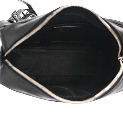 Saint Laurent Lambskin Monogram Embossed Small Lou Camera Bag Black 5 of 12
