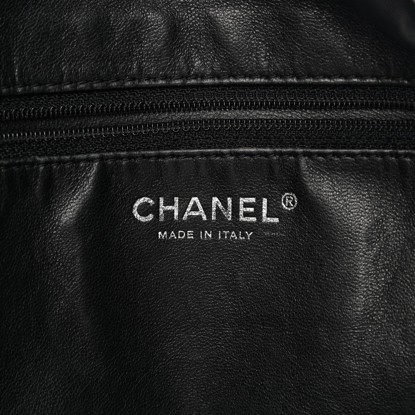 Calfskin Modern Chain Hobo Black