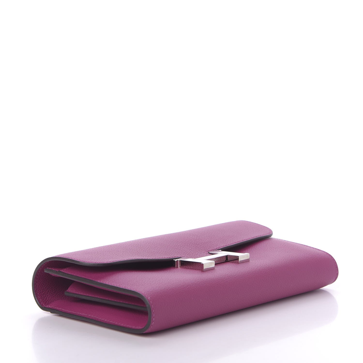 Hermes Evercolor Constance Long Wallet Rose Pourpre 4 of 9