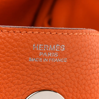 Hermes Taurillon Clemence Lindy 30 Orange 6 of 13