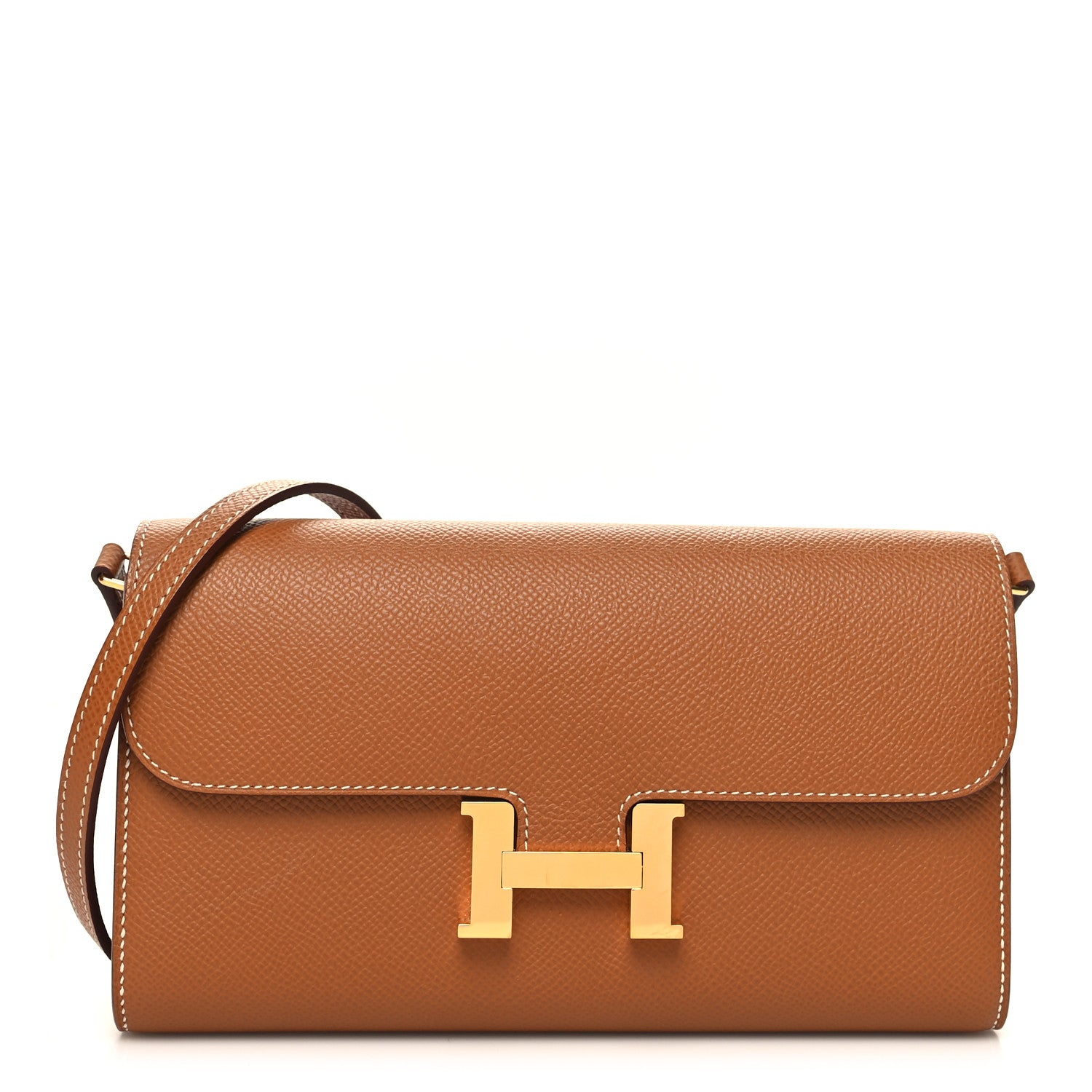 Hermes Epsom Constance Long Wallet To Go Gold 1 of 12