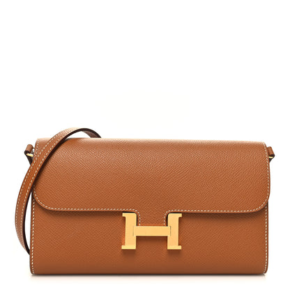 Hermes Epsom Constance Long Wallet To Go Gold 1 of 12