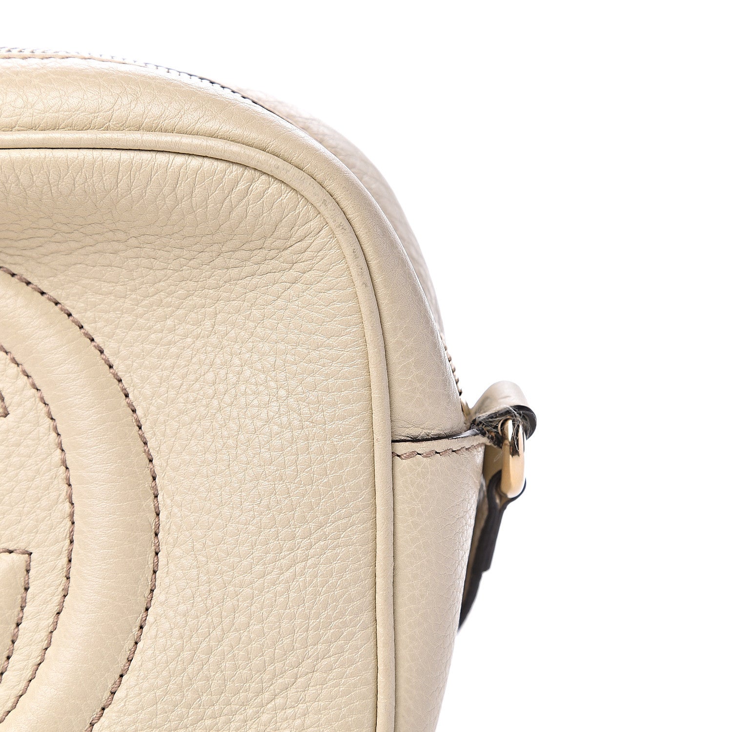 Gucci Pebbled Calfskin Small Soho Disco Bag Off White 11 of 12