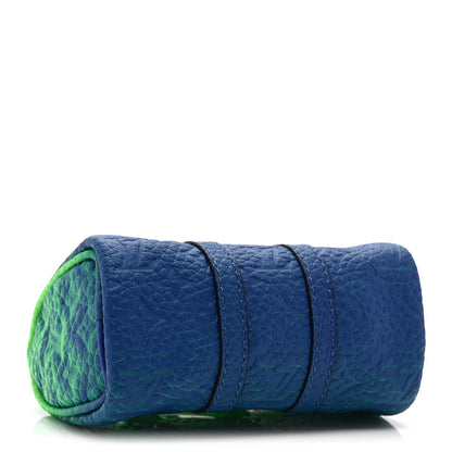 Louis Vuitton Taurillon Illusion Mini Keepall Earphones Pouch Bleu Vert 4 of 9