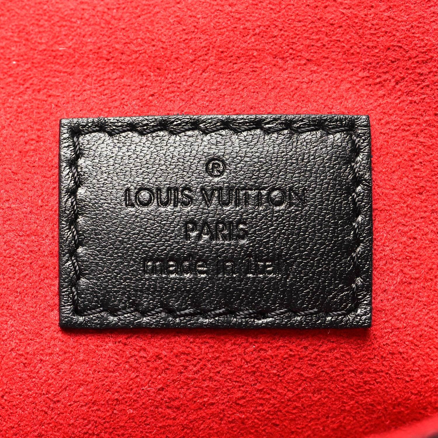 Louis Vuitton Lambskin Embossed Monogram Coussin PM Black White 7 of 10