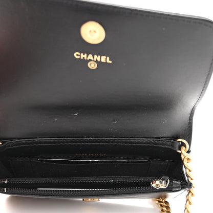 Chanel Caviar Quilted Boy Clutch With Chain Black 5 of 13