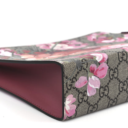 Gucci GG Supreme Monogram Blooms Large Cosmetic Case Beige Multicolor Dry Rose 9 of 10