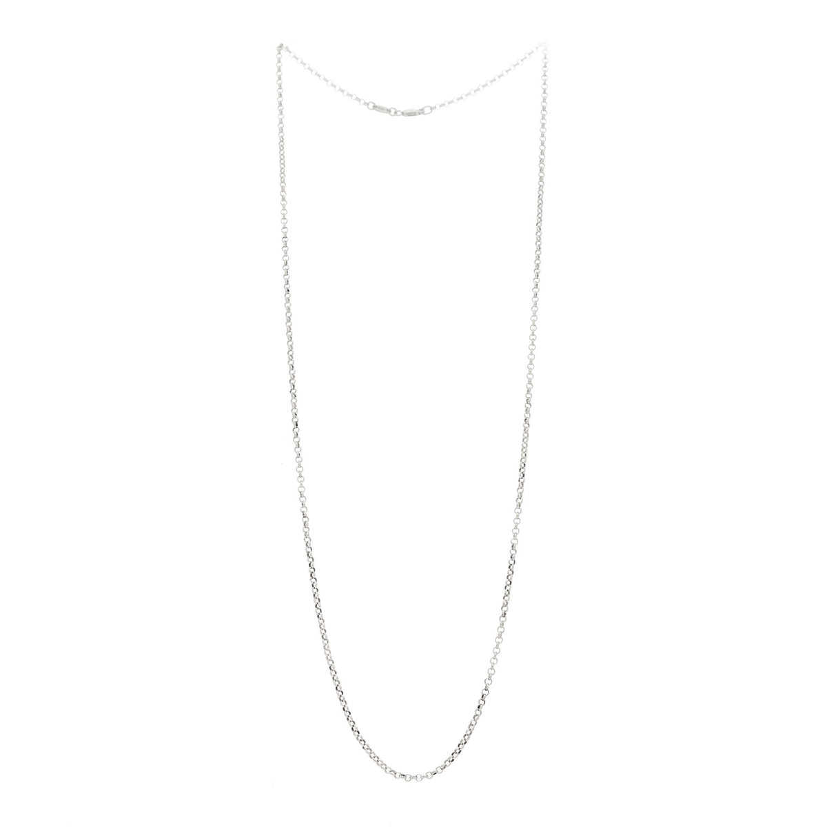 Chrome Hearts Sterling Silver Roll Chain Necklace 24" 3 of 5