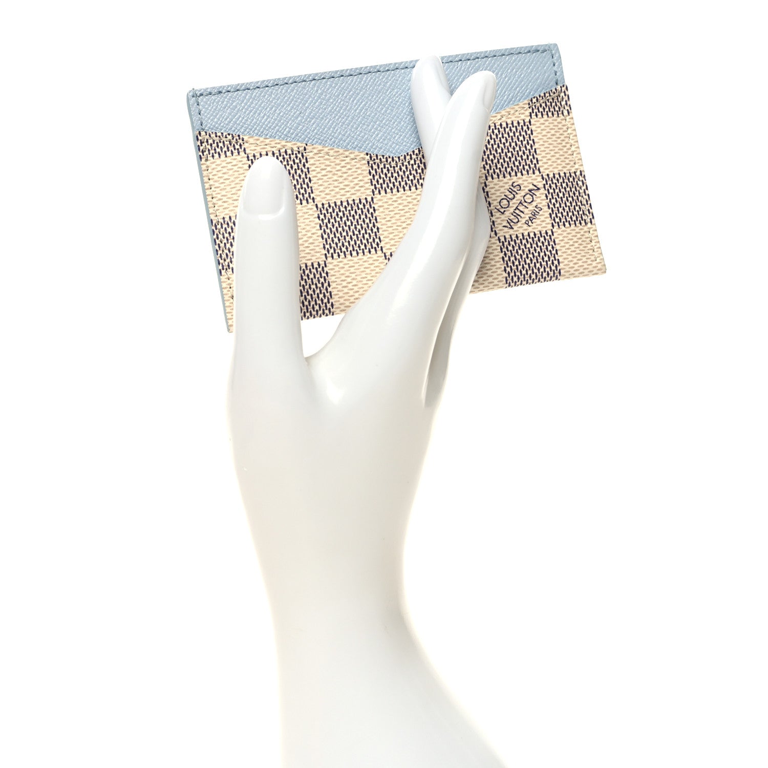 Louis Vuitton Damier Azur Daily Card Holder Olympe Blue 2 of 7