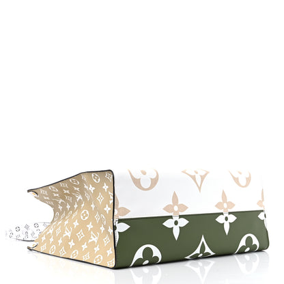 Louis Vuitton Monogram Giant Onthego GM Kaki Beige 4 of 8
