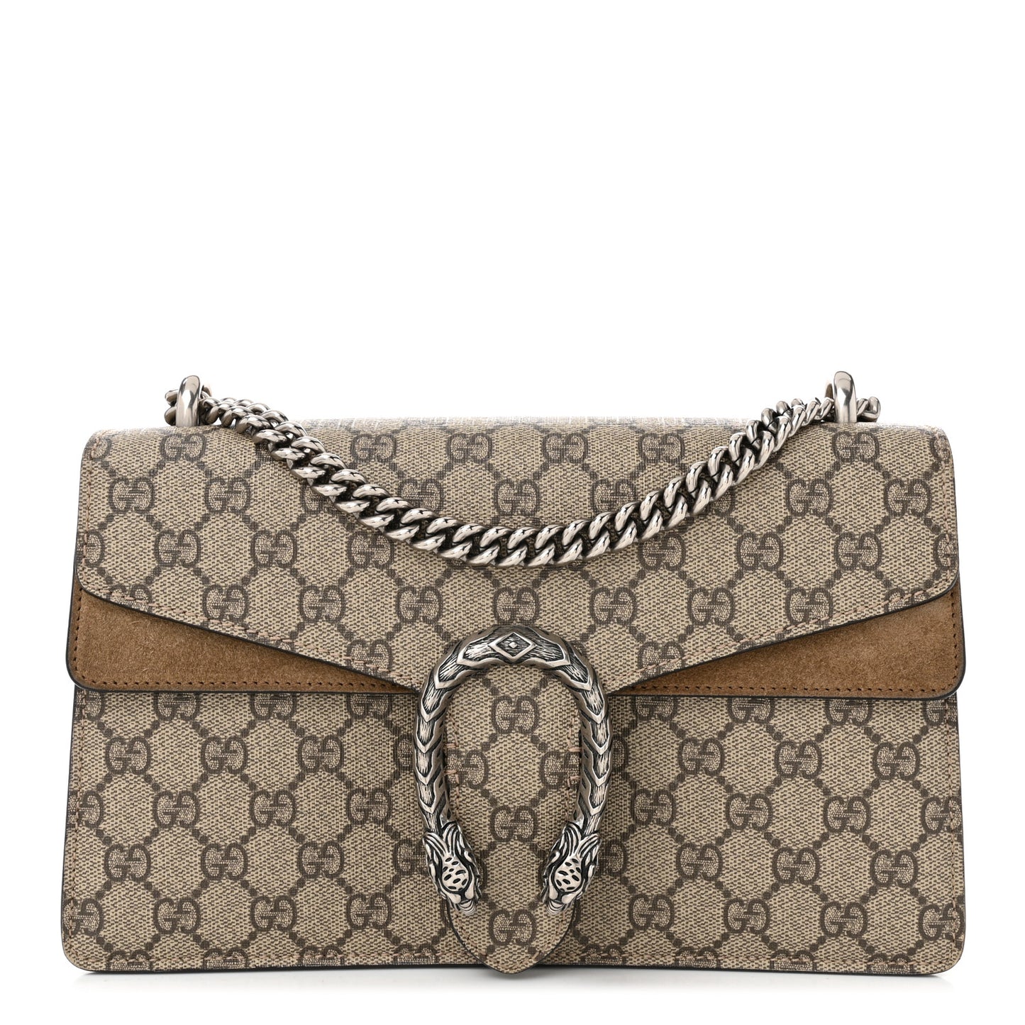 GG Supreme Monogram Small Dionysus Shoulder Bag Taupe