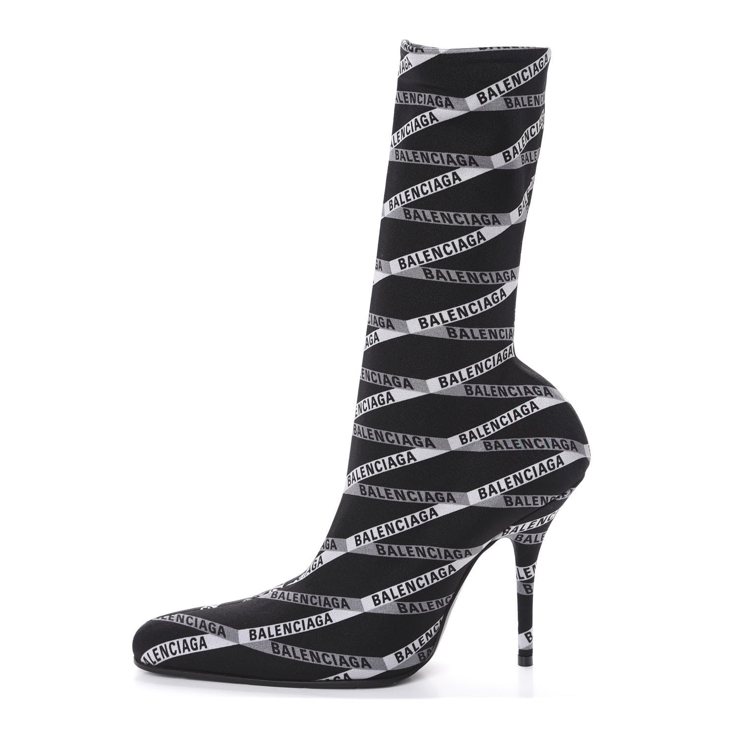 Balenciaga Spandex Losange Monogram 110mm Booties 39 Gris Black 1 of 6