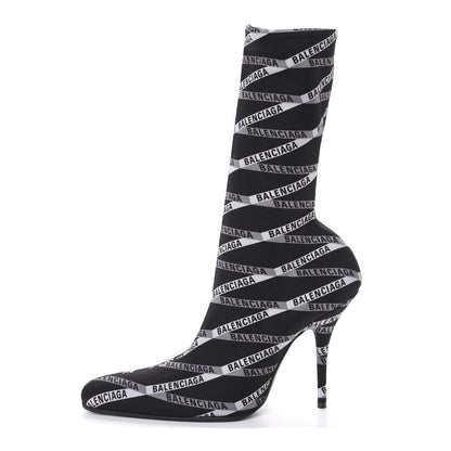 Balenciaga Spandex Losange Monogram 110mm Booties 39 Gris Black 1 of 6