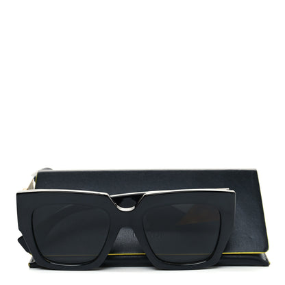 Fendi Facets Square Sunglasses FF 0263/S Black 9 of 9