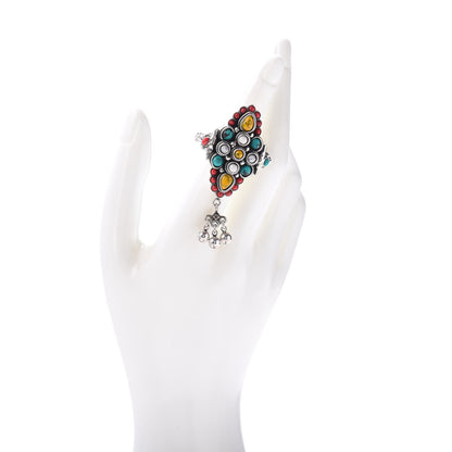Gucci Sterling Silver Howlite Resin Anger Forest Ring 50 5.25 2 of 4