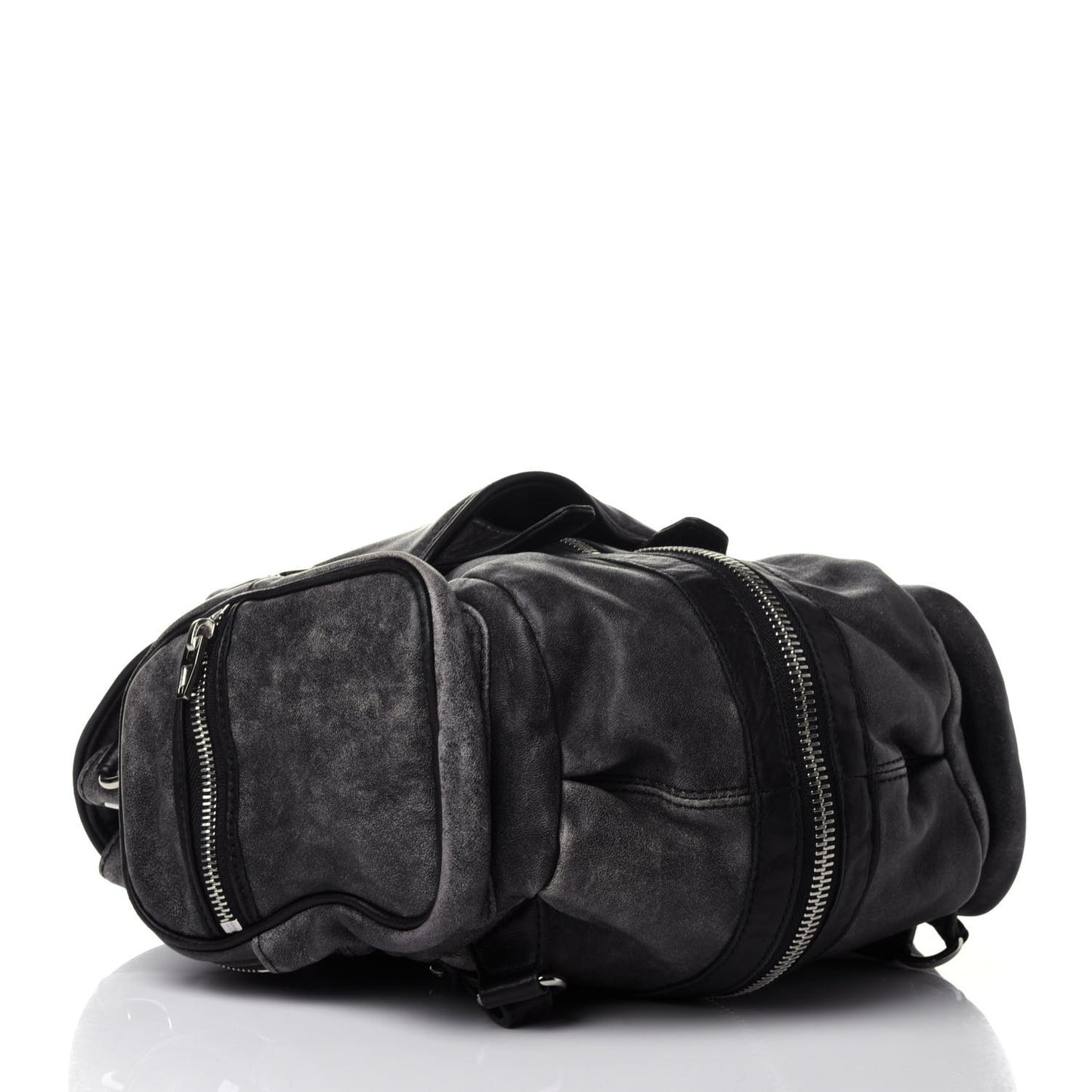 Calfskin Mini Marti Backpack Washed Grey